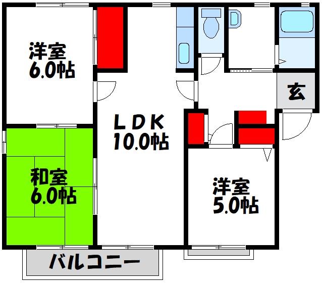 ＪＲ鹿児島本線 海老津駅 徒歩23分 2階建 築29年の間取り写真