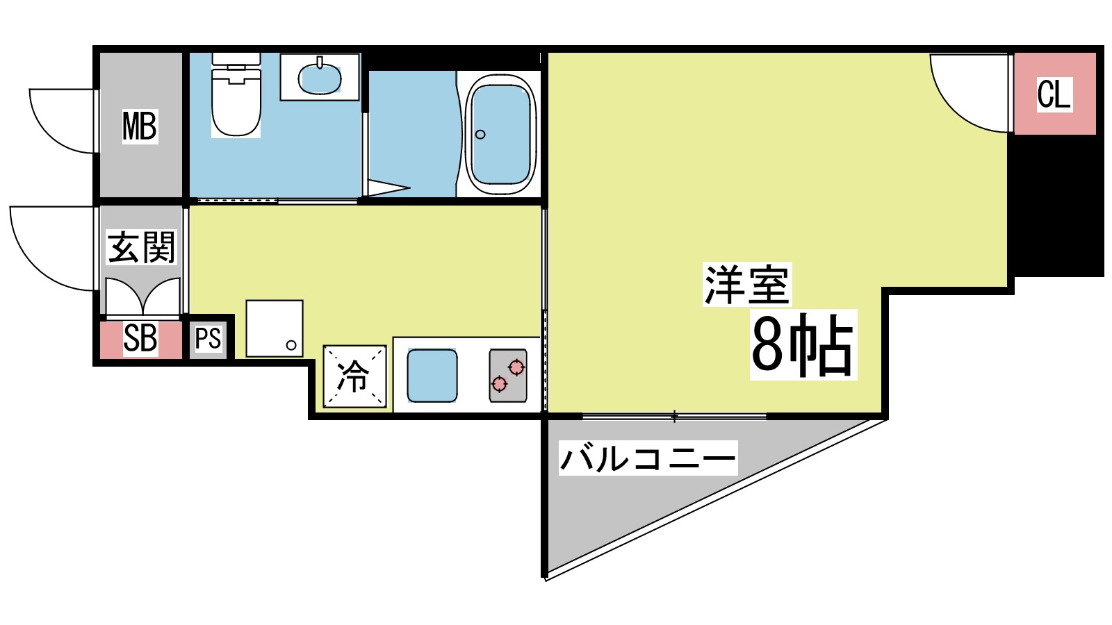 ベルエアー住吉の間取り写真