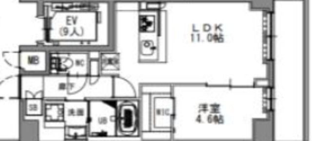 都営浅草線 浅草駅 徒歩13分 10階建 築6年の間取り写真