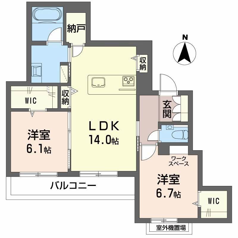 シャーメゾン高社の間取り写真