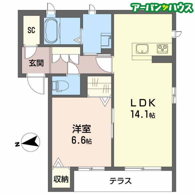 グランメゾン新保の間取り写真