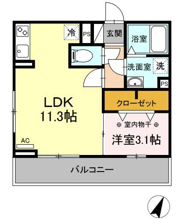 クレールの間取り写真