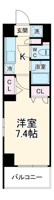 クリスタルグランツ西大路御池の間取り写真
