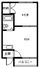 ホワイトルーム壱番館の間取り