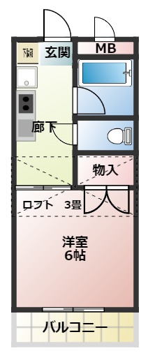 オガタハイツの間取り