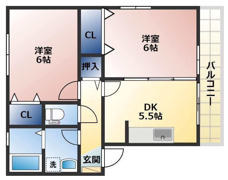 ハイムベフＡ棟の間取り