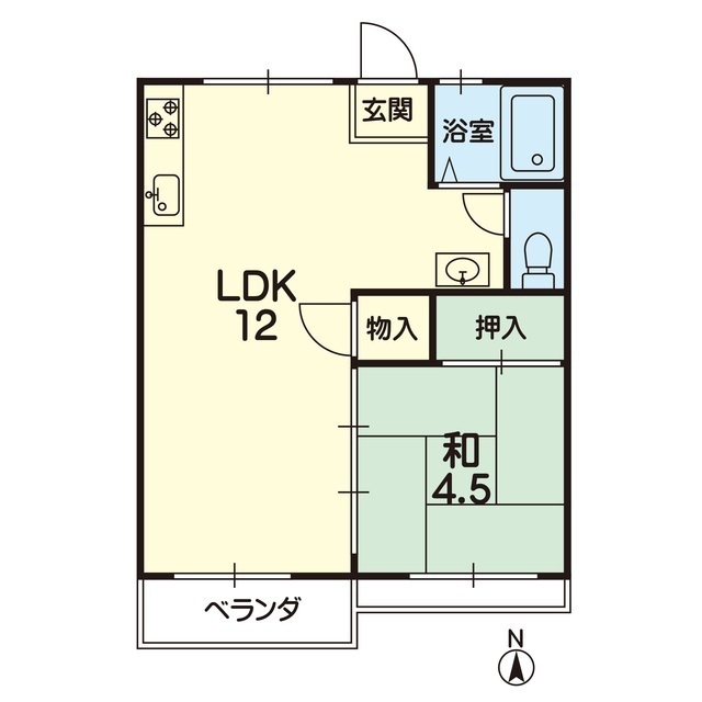 コーポグリーンの間取り