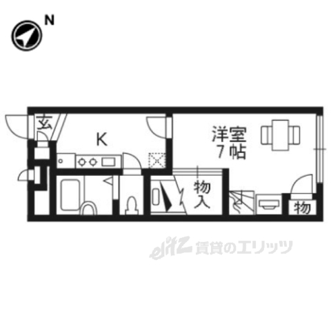 【レオパレスフージー桃山の間取り】