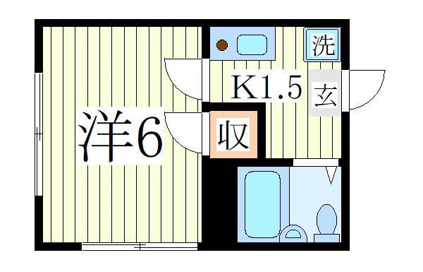 流山市野々下のアパートの間取り