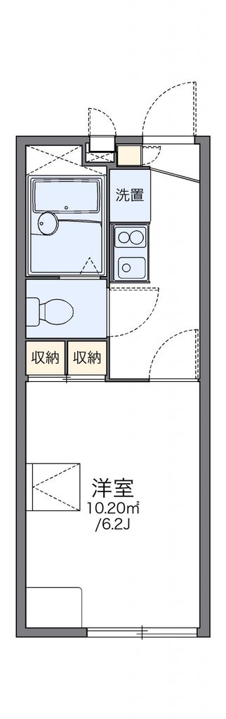 レオパレスアンソレイエの間取り