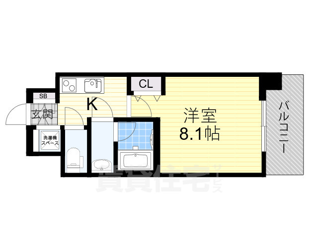 スプランディッド高井田の間取り