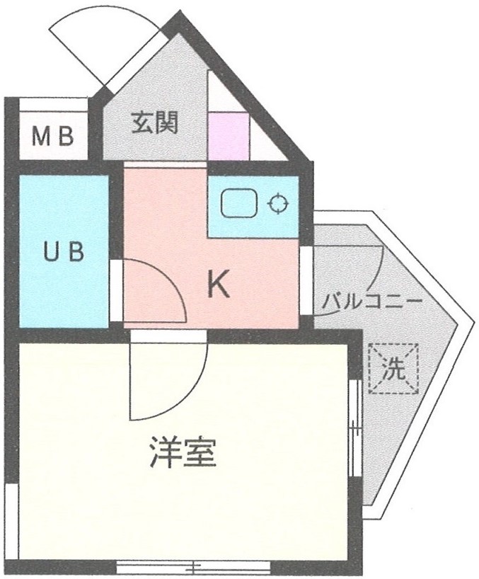 トラストステージ蒔田の間取り