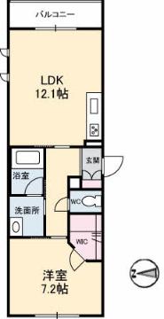 シャーメゾンステージ新山口駅前　Ｃ棟の間取り