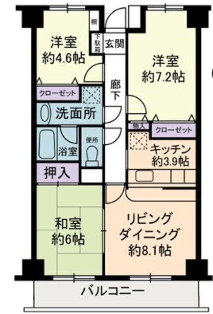 ベルコースト茅ヶ崎の間取り