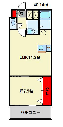 No.65クロッシングタワーの間取り