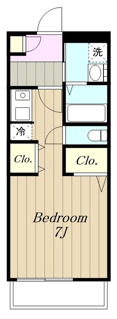 大和市上草柳のマンションの間取り