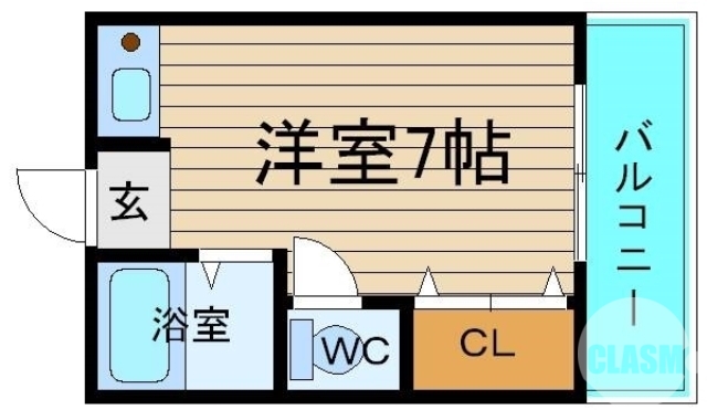 堺市堺区浅香山町のアパートの間取り