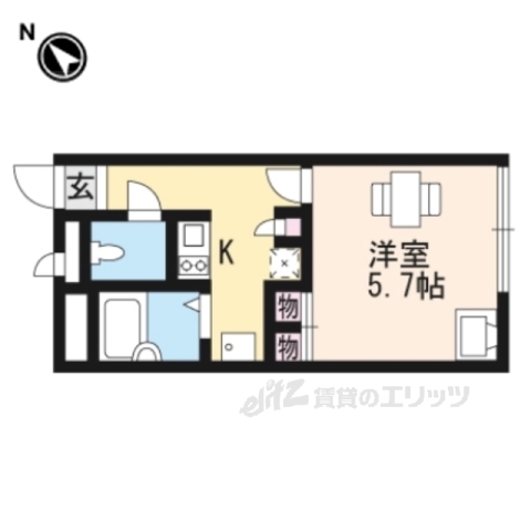 彦根市西今町のアパートの間取り