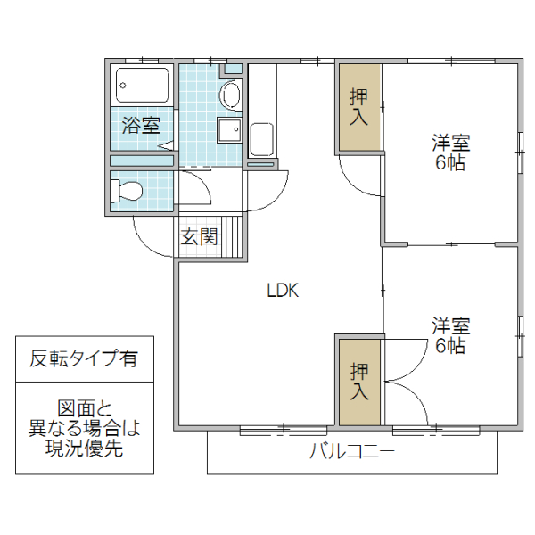 グレイスタウンコート Bの間取り