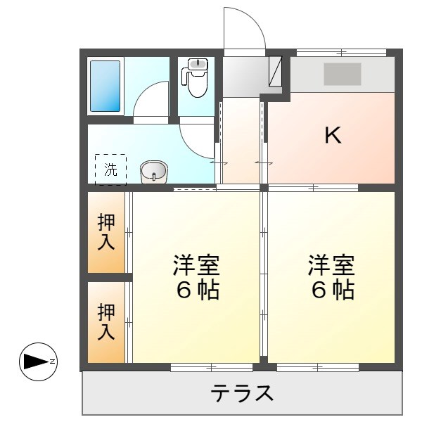 コーポ駒場の間取り