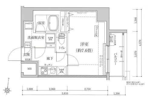 アイル　グランデ東京竹ノ塚の間取り