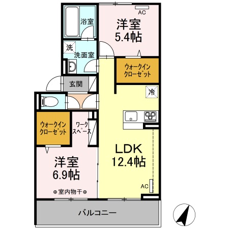 エルタウン Ｄの間取り