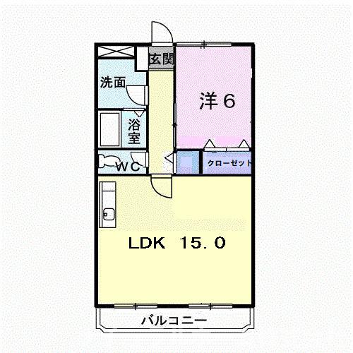 【豊橋市緑ケ丘のマンションの間取り】