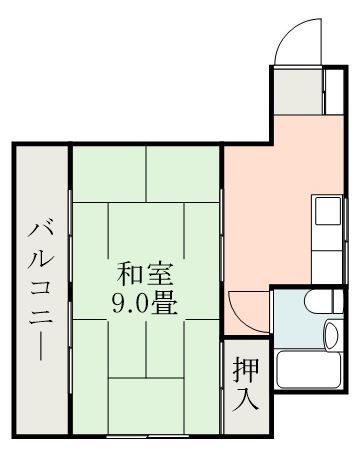 鹿児島市新町のマンションの間取り