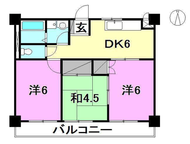 今井マンションの間取り