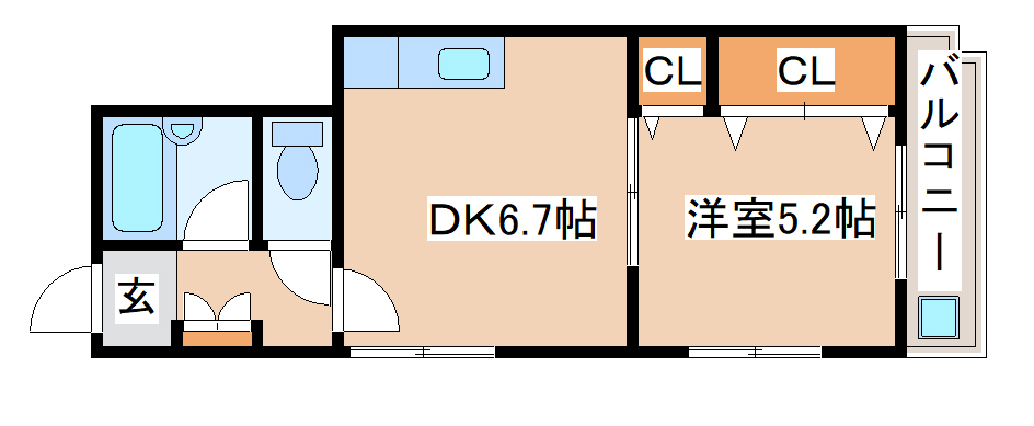 河島マンションの間取り