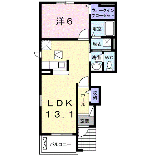 ラフレシールIの間取り