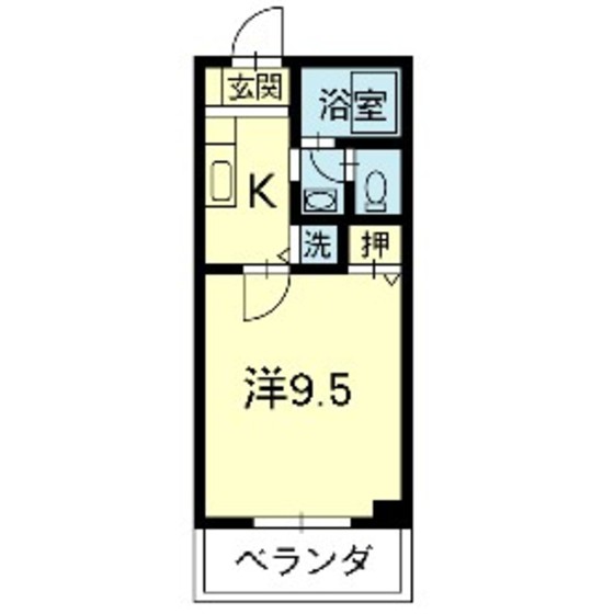 キャッスル上熊本の間取り