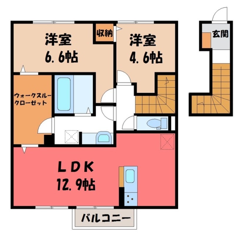 カーネリアン Aの間取り