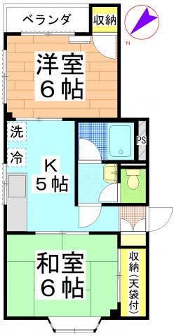 【ルミナスコーポ松波の間取り】