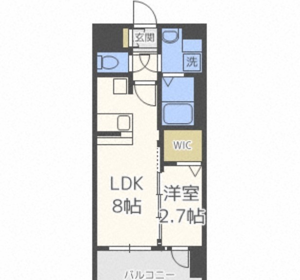 福岡市東区千早のマンションの間取り