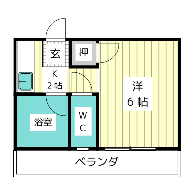 森山コーポの間取り