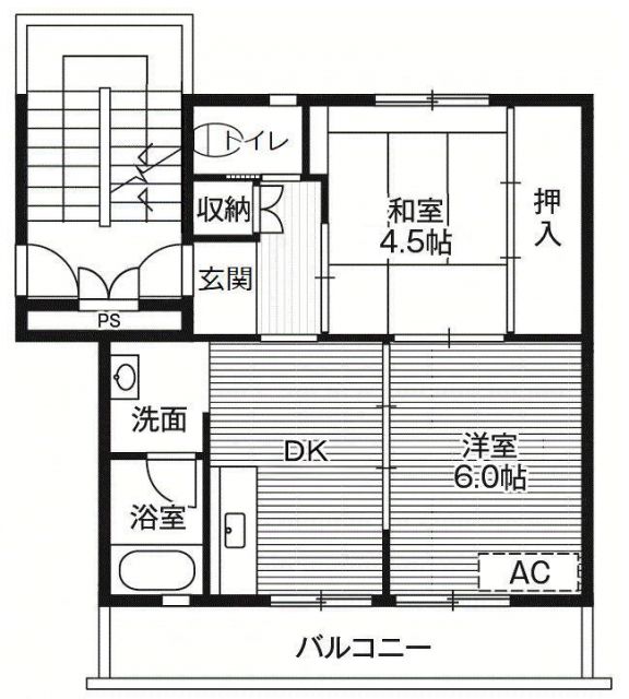 ビレッジハウス豊丘1号棟の間取り