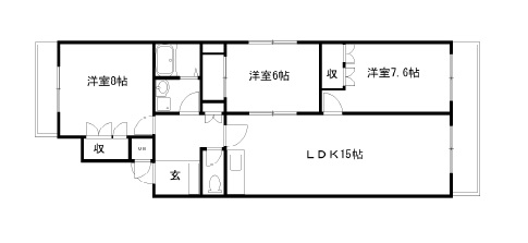 【マンション優雅IIIの間取り】