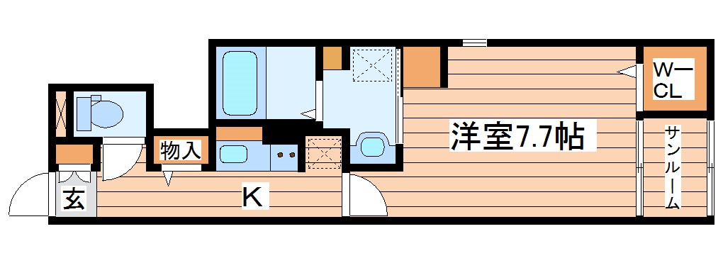 サニーセトル拾壱号館の間取り