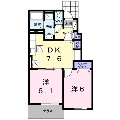 グリーンヒル　大峰の間取り