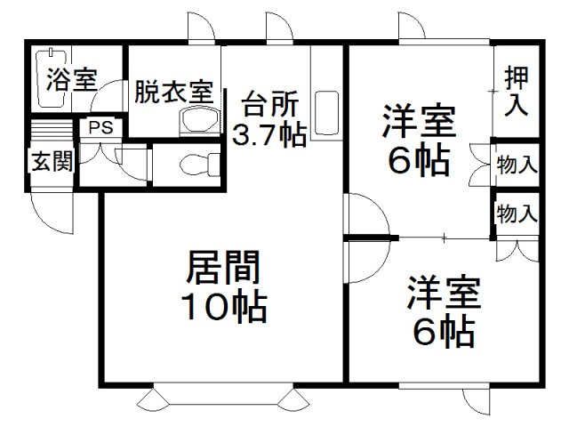 ハッピーシャトーの間取り