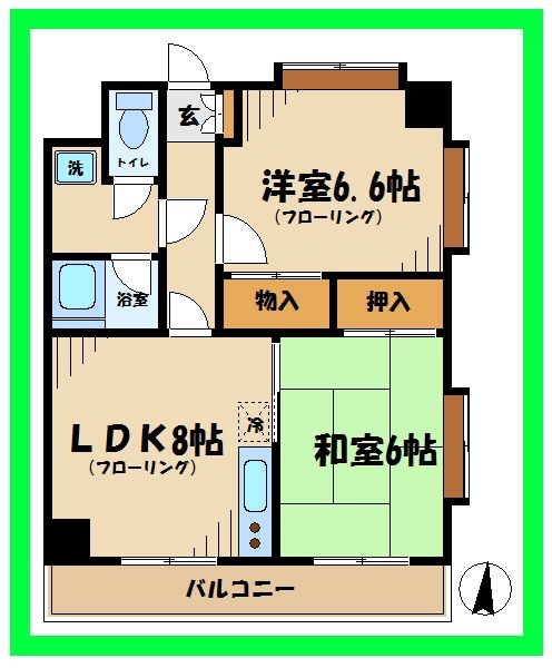 アゼリア府中の間取り