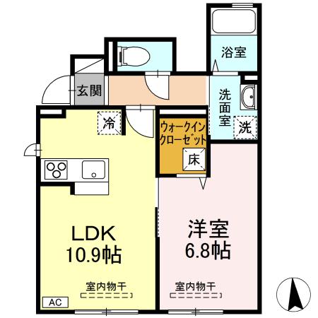 盛岡市上田4丁目築6年の間取り