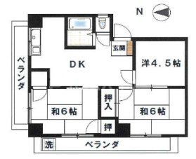 足立区保木間のマンションの間取り