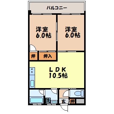 西部ハイツ高田駅の間取り