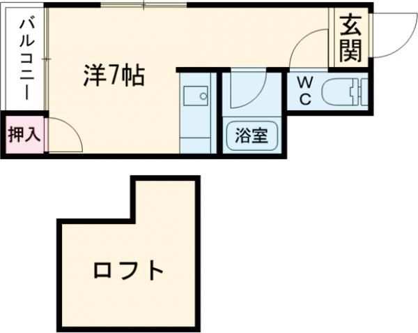 福岡市博多区吉塚のアパートの間取り