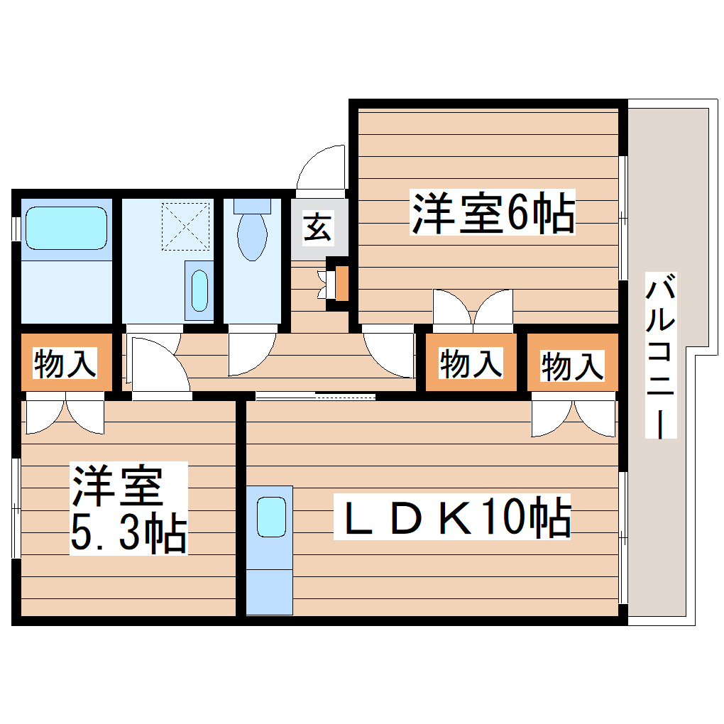 マイライフ名取の間取り