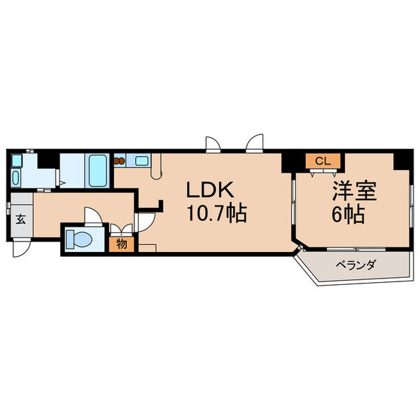 AHマンション泉の間取り