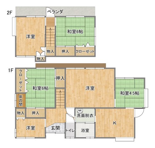 【田子戸建Iの間取り】