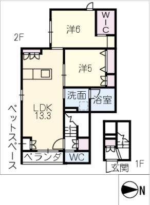 ＨＥＢＥＬ寺町の間取り